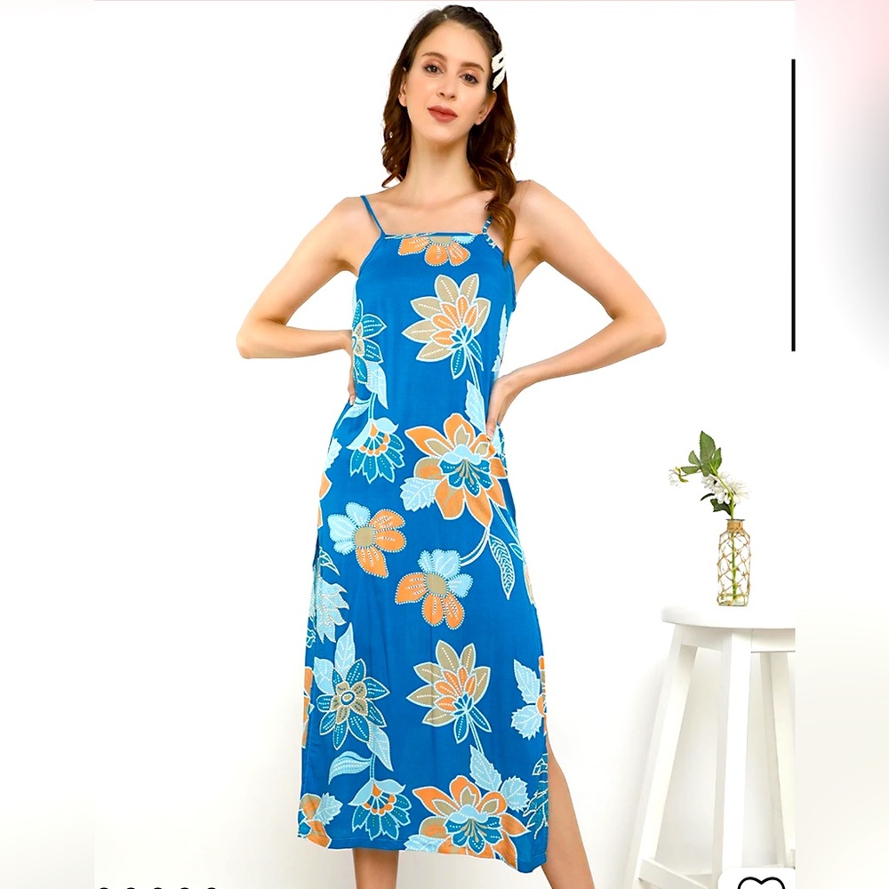 NWOT Lulu & Sky - I Smell Spring, Do You Blue Dress